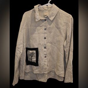 Linen USA made shirt (Katherine Drew Designs)
